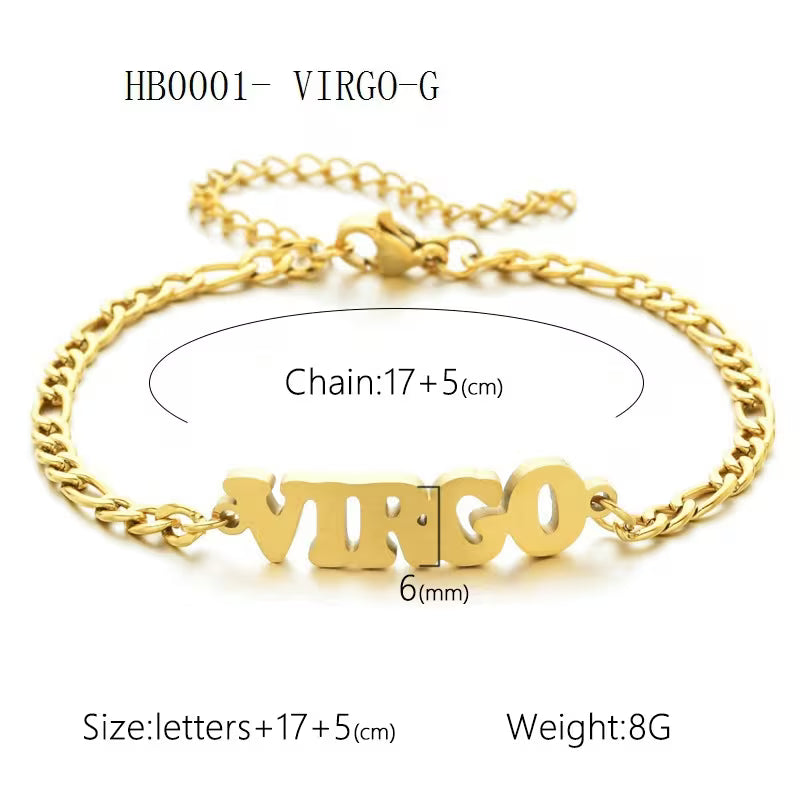 18k Zodiac Sign Bracelet