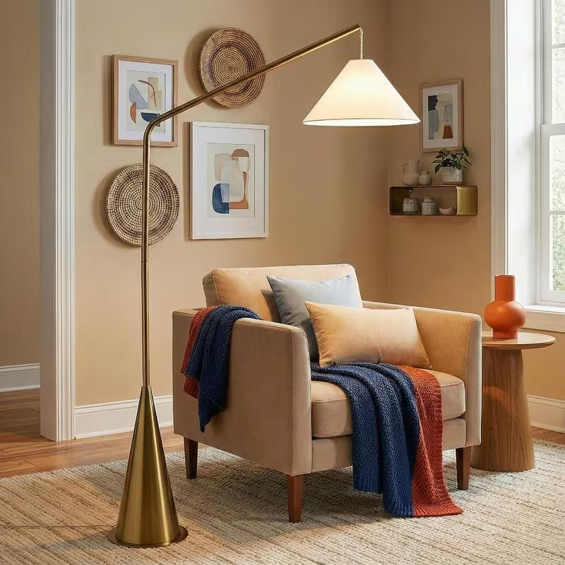 Nova Coned Floor Lamp with On/Off Switch