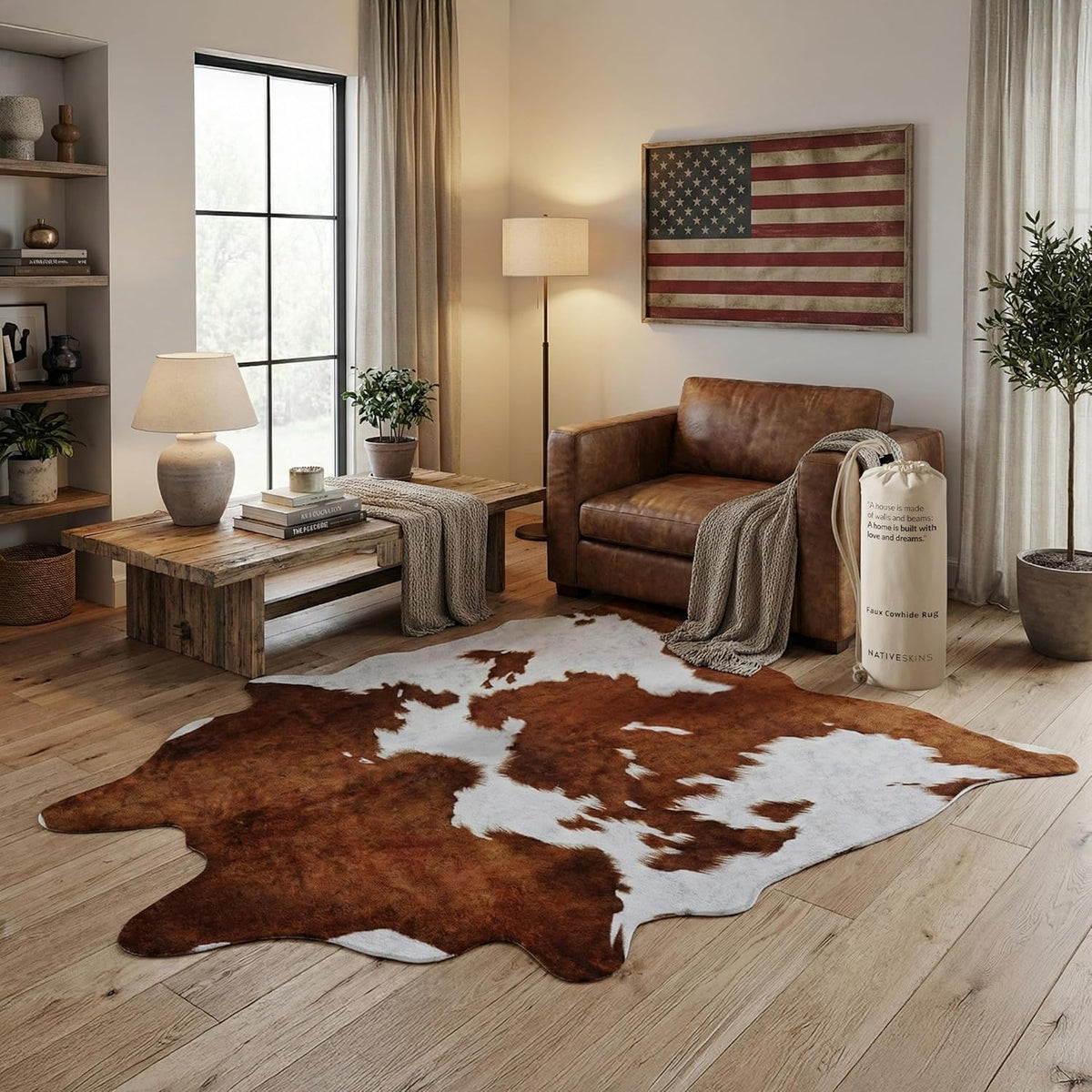 Faux Cow Rug