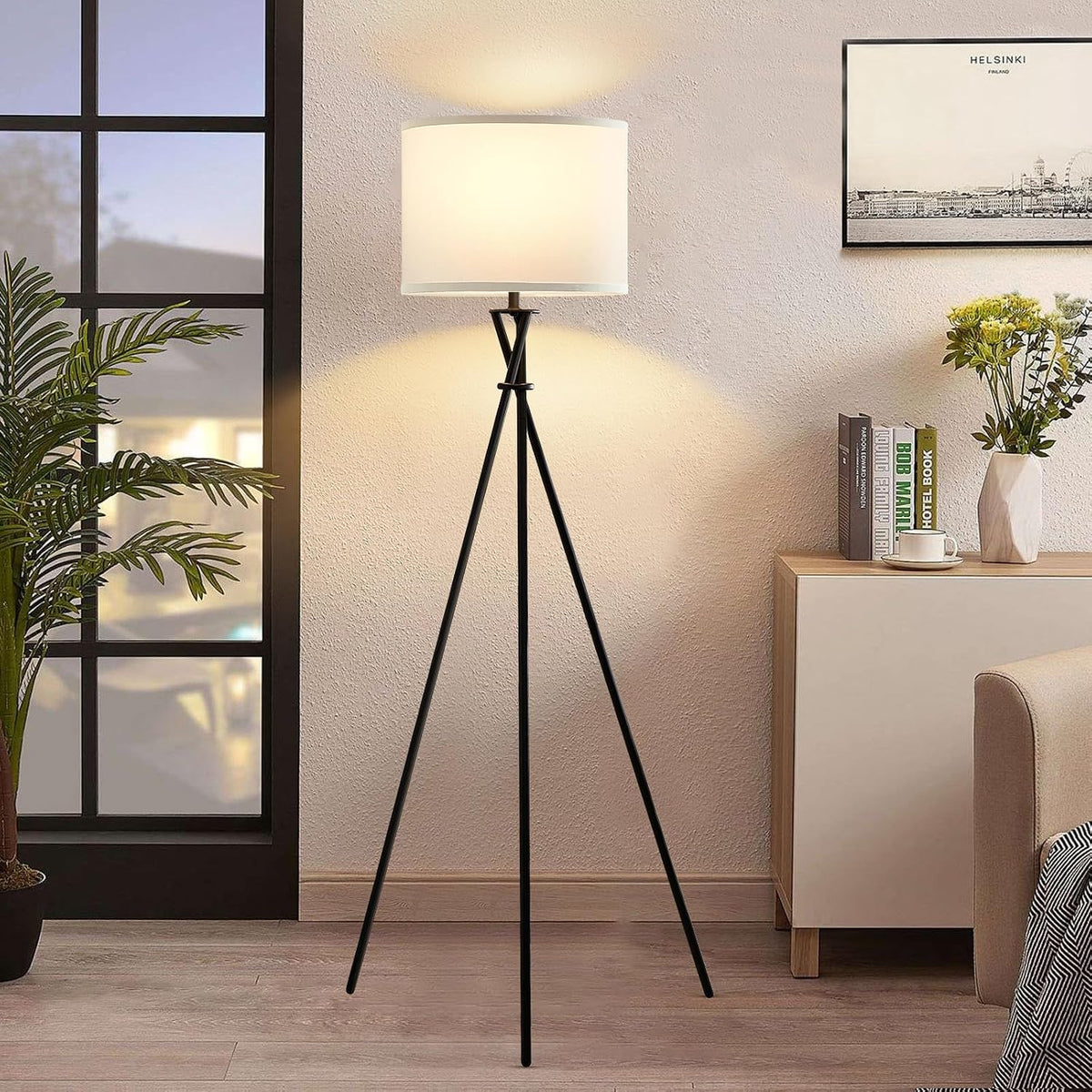 Blackened Floor Lamp