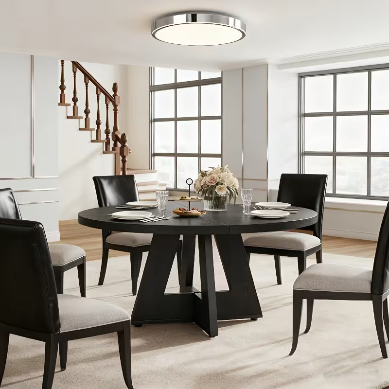 Elegant Round Dining Table Rustic