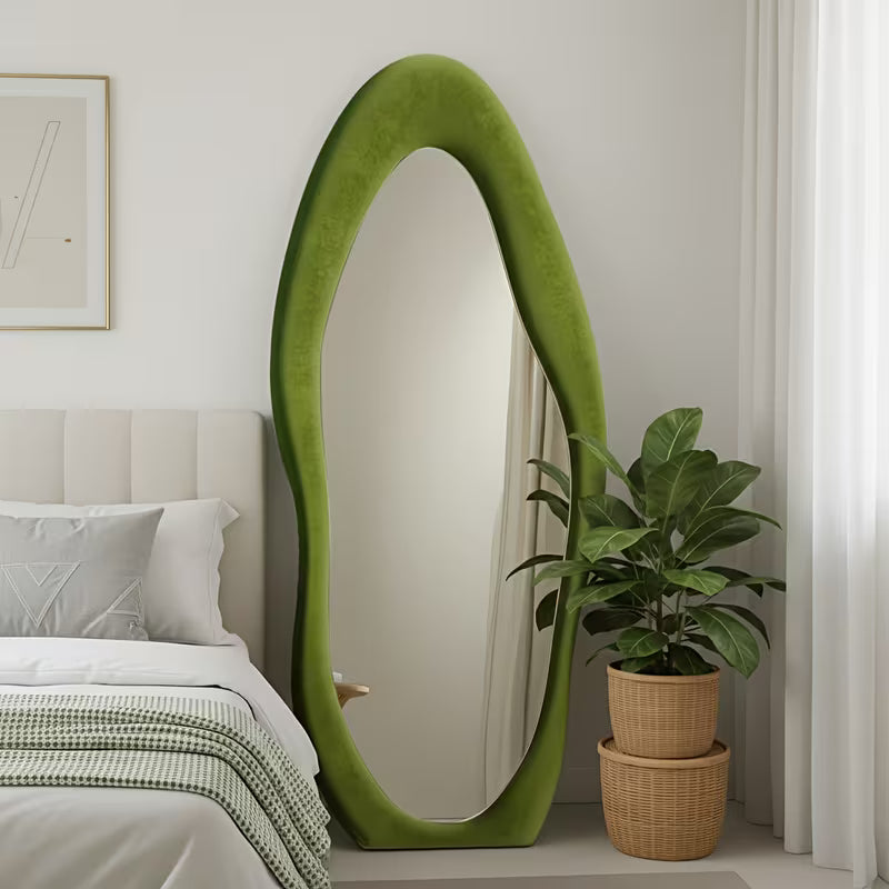 Fabric Wrapped Mirror