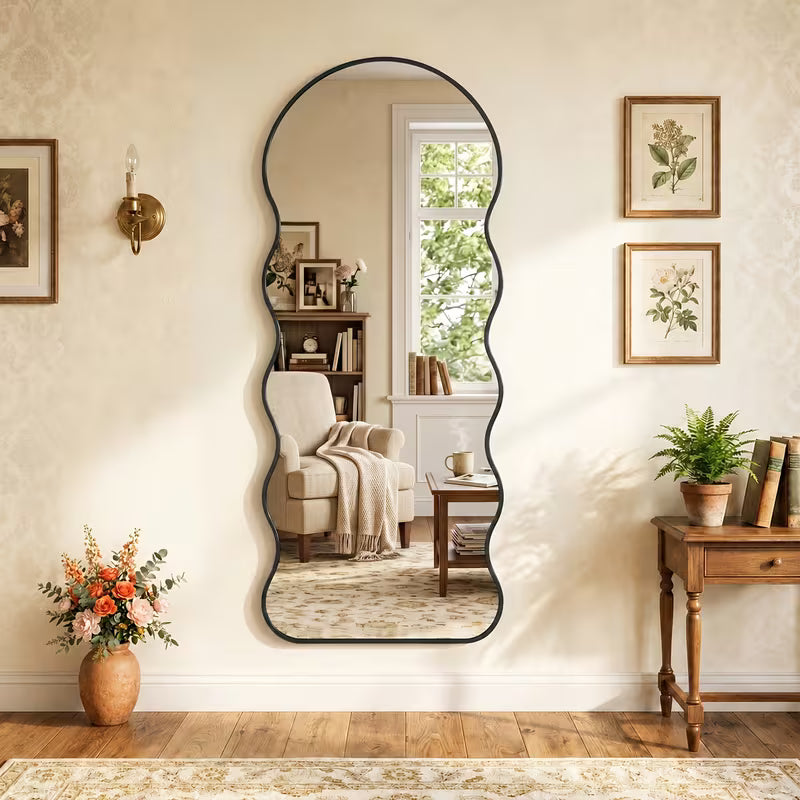 Wavy Floor Length Mirror