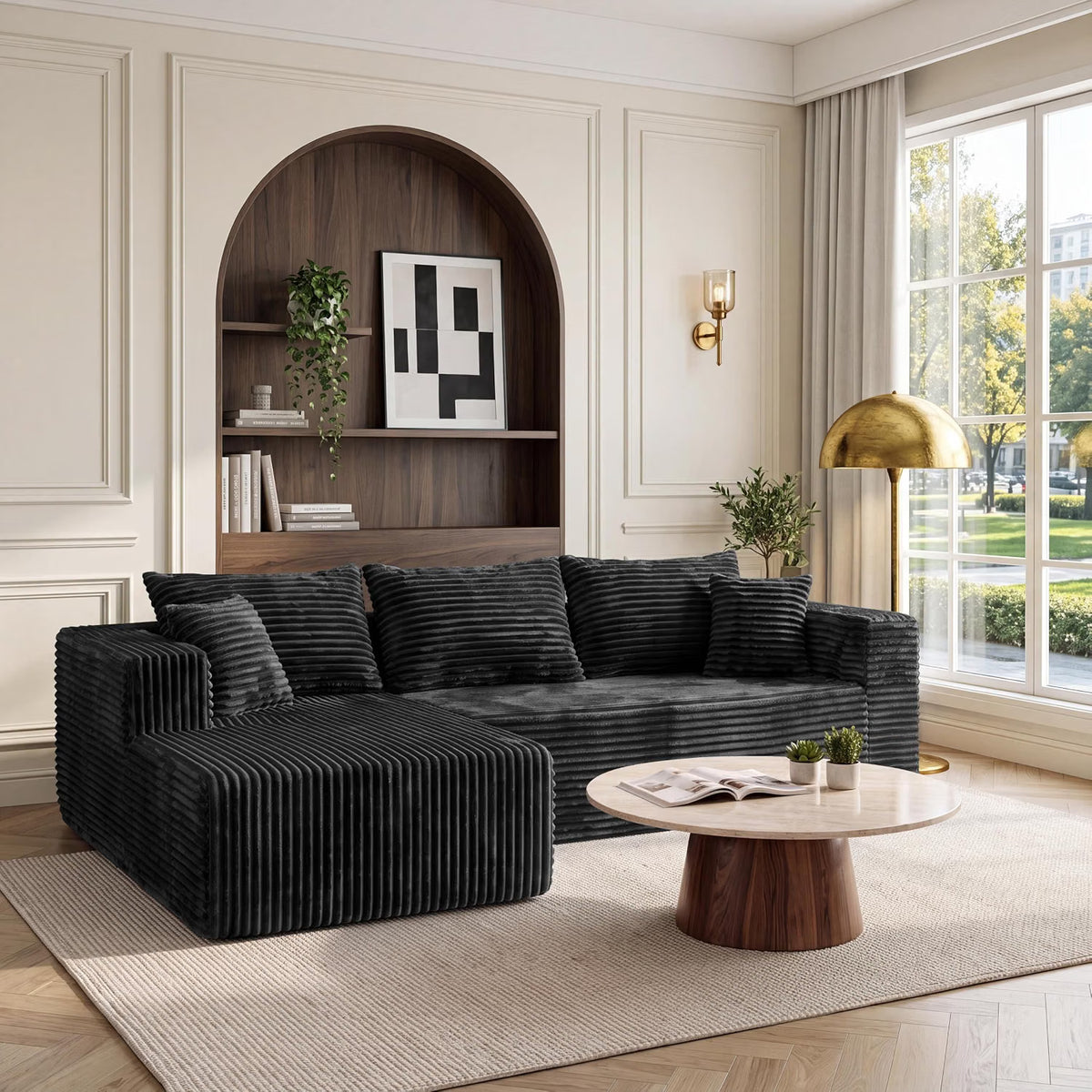 Boneless Modular Sectional Sofa, L Shaped Cloud Couch