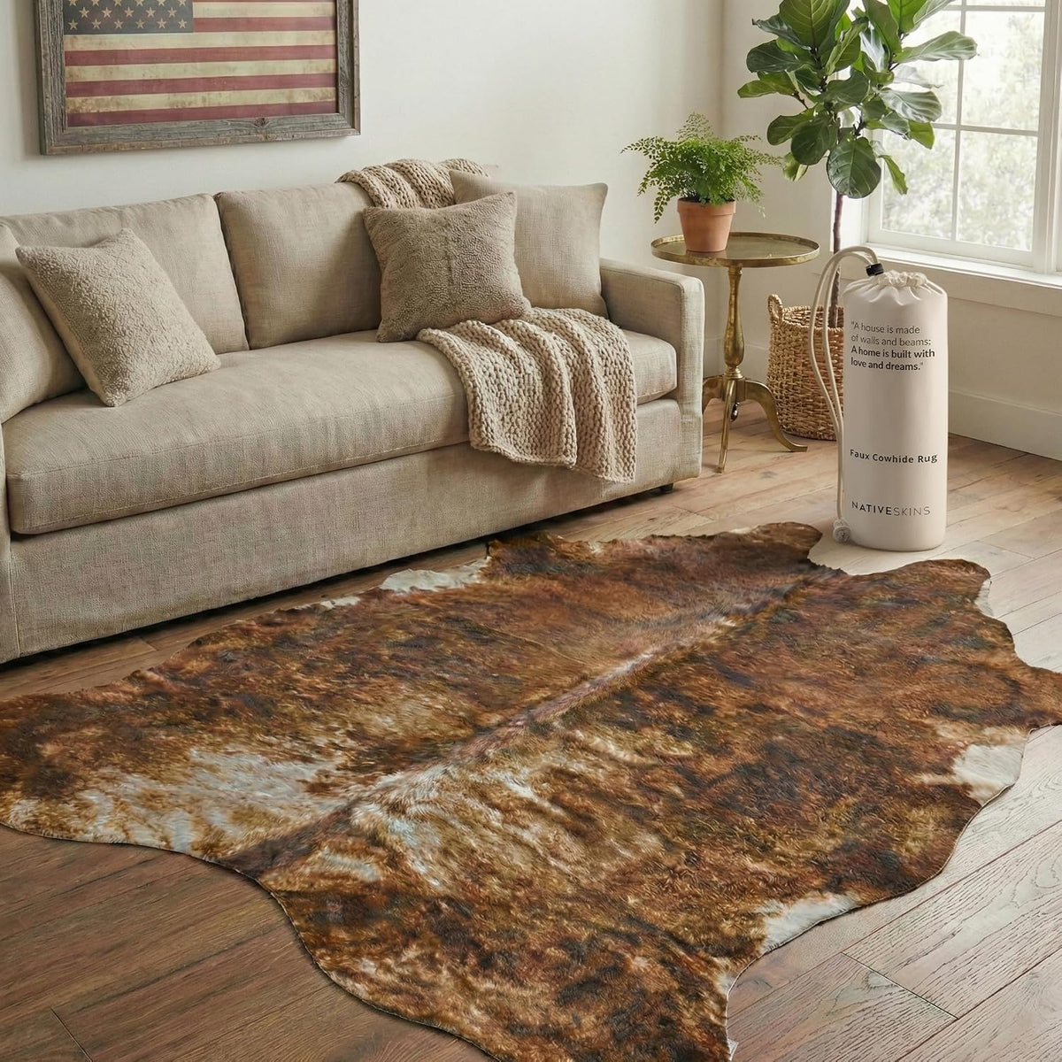 Faux Cow Rug