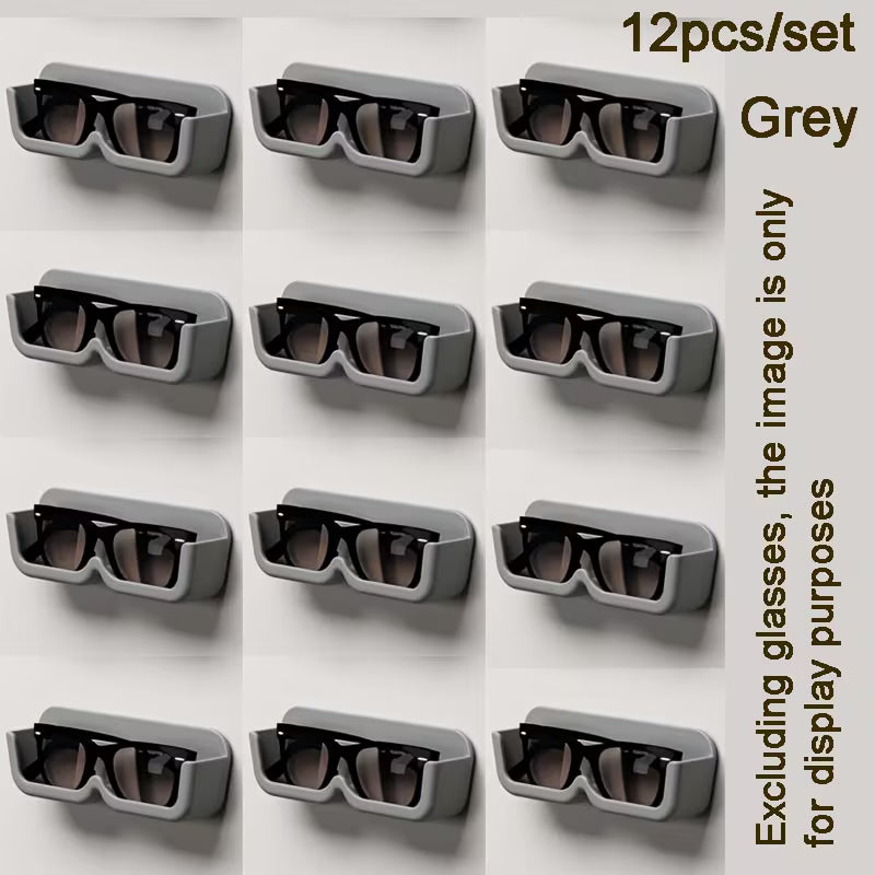 Wall-mounted glass storage box (12)