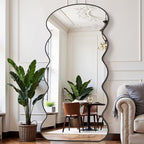 Curvy Full-Length Floor Mirror