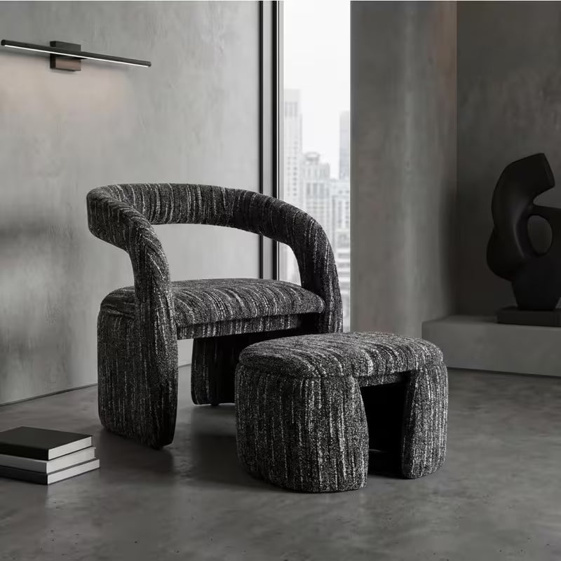 Jupe Upholstered Barrel Lounge Side Chair
