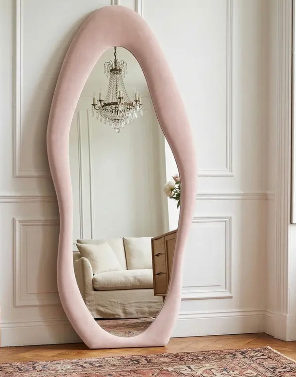 Nova Fabric Wrapped Mirror