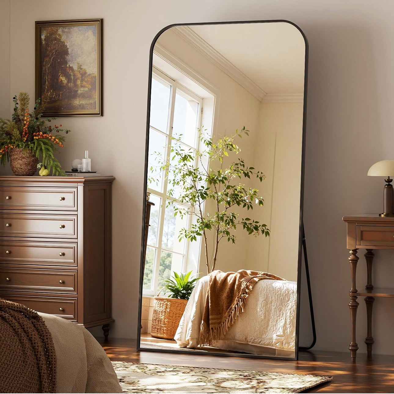 Large Floor Standing & Wall Mountable Full Body Mirror