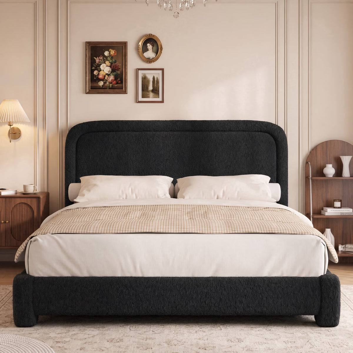 Nova Boucle Bed Frame with Adjustable Headboard