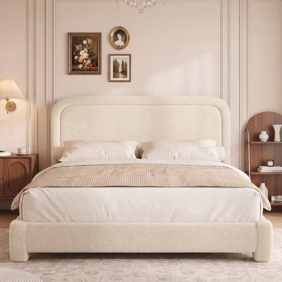 Nova Boucle Bed Frame with Adjustable Headboard