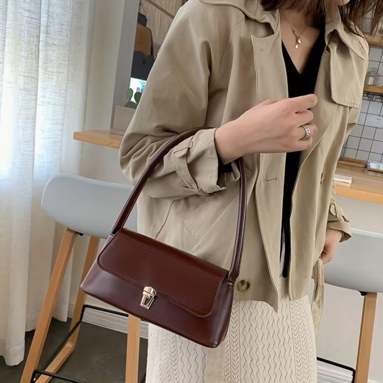 High-End Retro Shoulder Bag