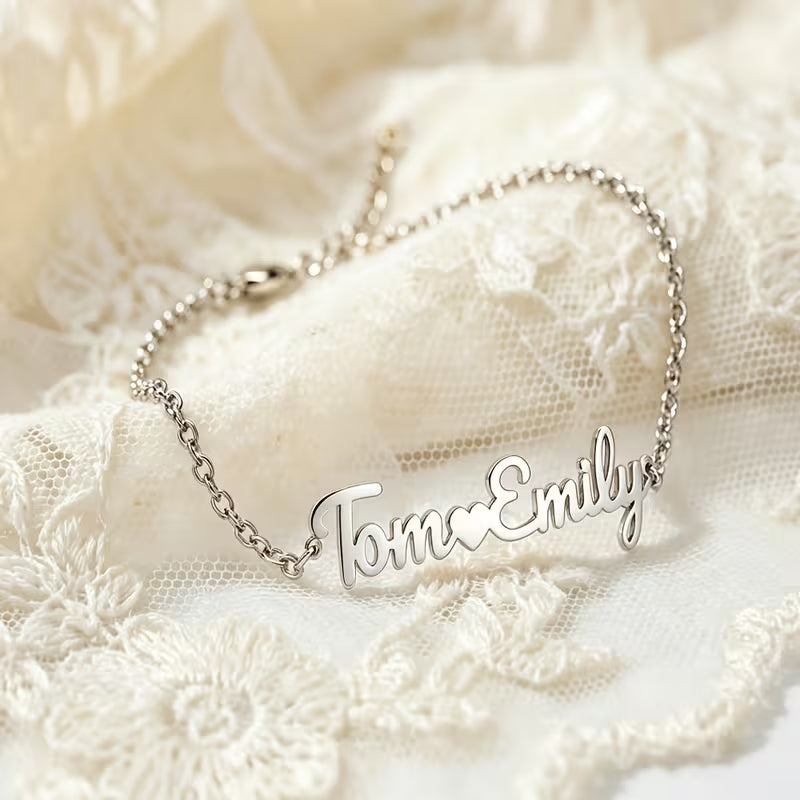 Couple's Name Bracelet – Personalized Gold & Silver Jewelry