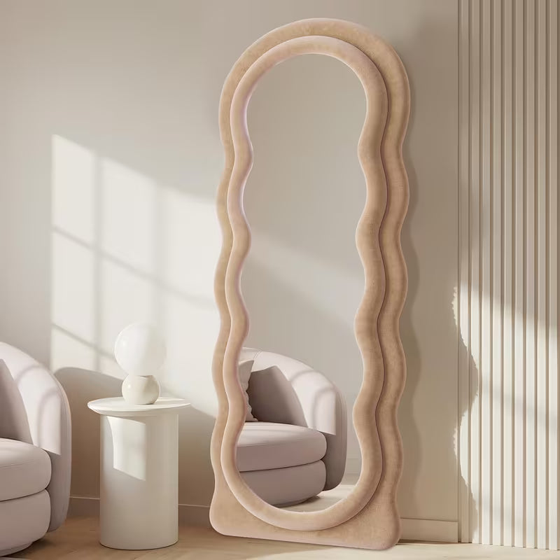 Flannel-Wrapped Mirror