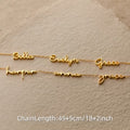 Gold Plated Multi-Name Necklace