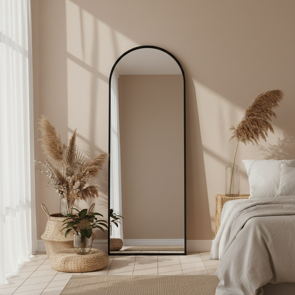 Arch Floor Standing &amp; Wall Mountable Full Body Mirror