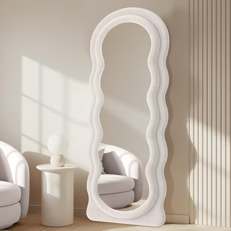 Flannel-Wrapped Mirror