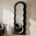 Flannel-Wrapped Mirror