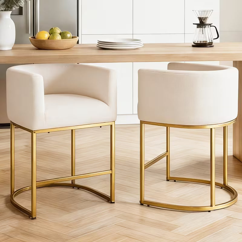 Tall Modern Barrel-Shaped Bar Stool