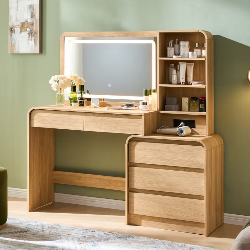 Makeup Vanity Desk with 5 Drawers