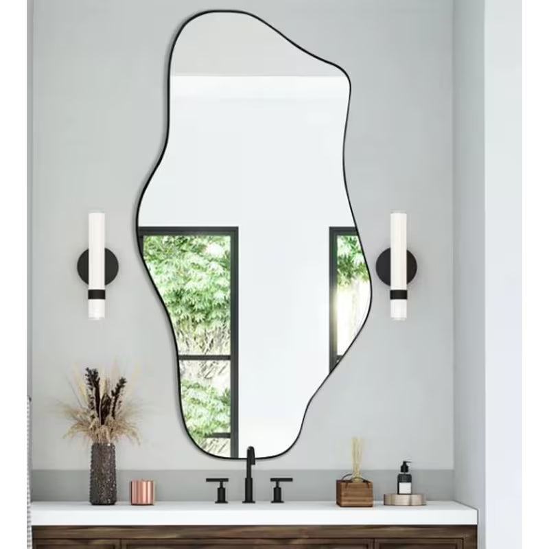 Asymmetrical Frameless Mirror