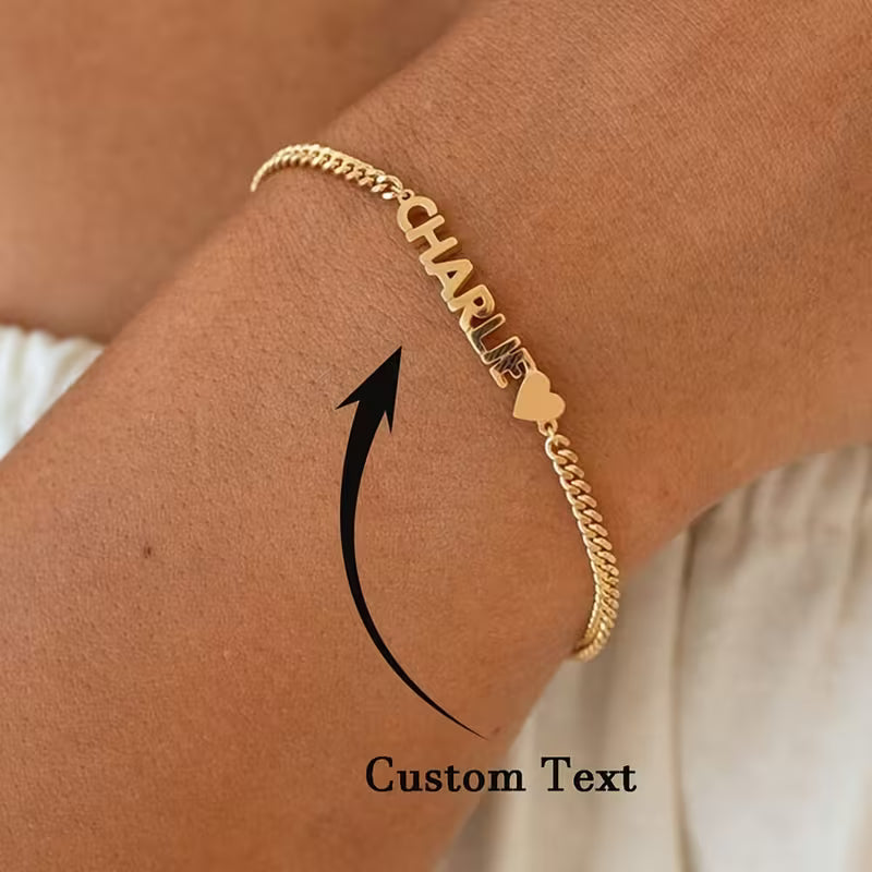 Stainless Steel Heart Bracelet