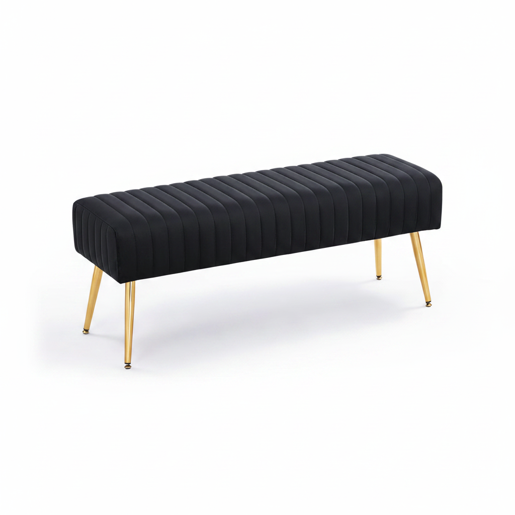Modern Ottoman Lined Bench