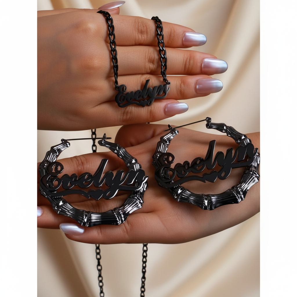 18K Necklace & Earring Set
