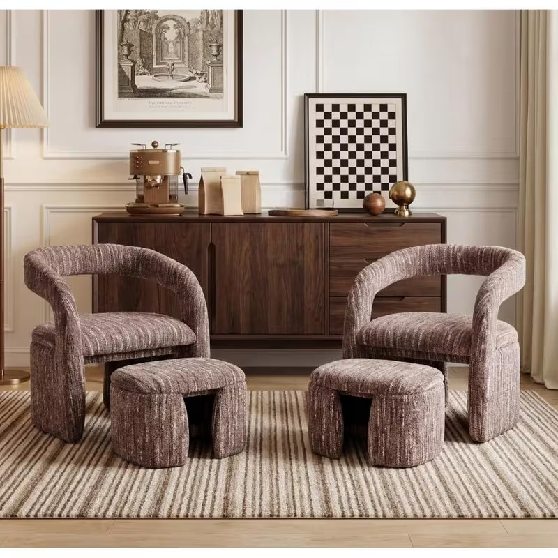 Jupe Upholstered Barrel Lounge Side Chair