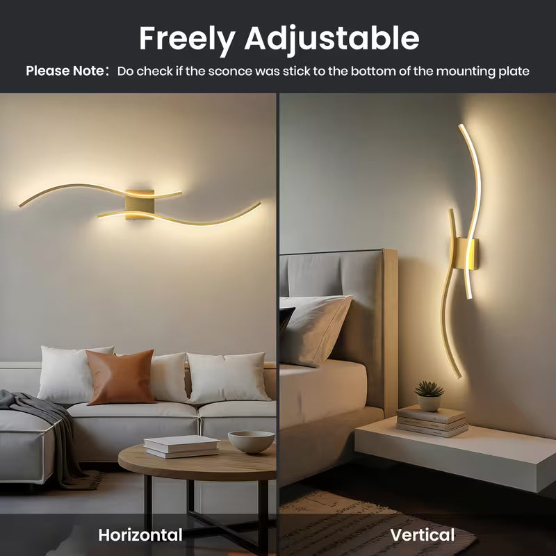 Dimmable LED Wall Sconces ( 2 pcs)