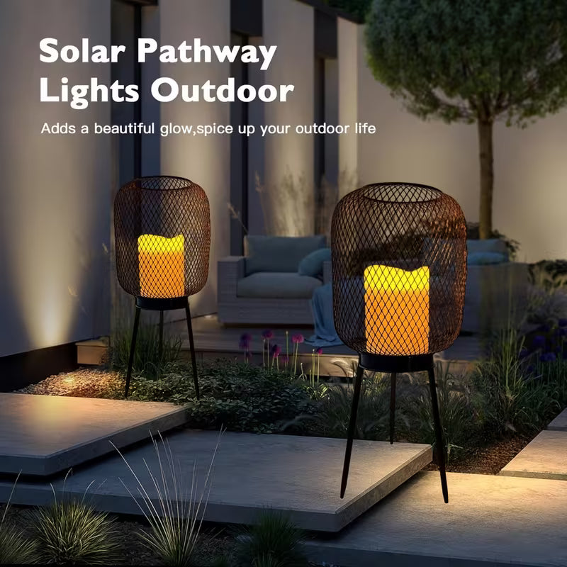 Solar-Powered Outdoor Lawn Lights