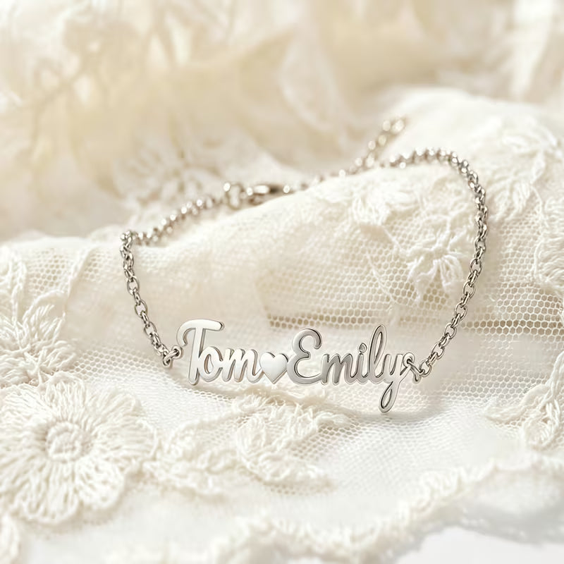 Couple's Name Bracelet – Personalized Gold & Silver Jewelry