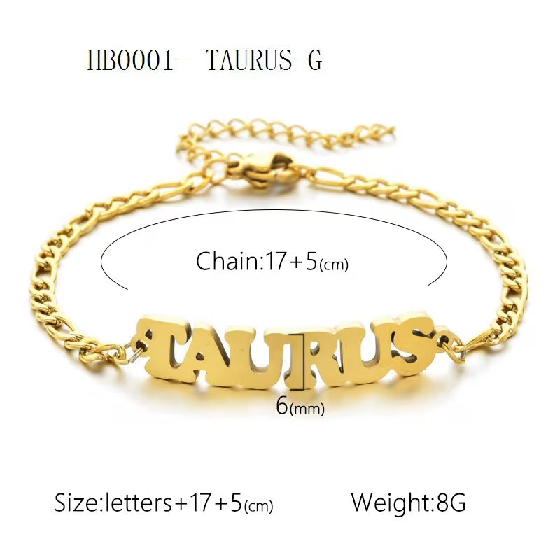 18k Zodiac Sign Bracelet
