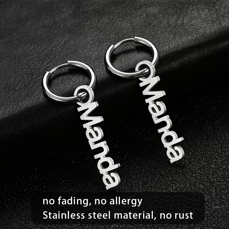 Hanging Earrings Stainless Steel 18k