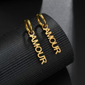 Hanging Earrings Stainless Steel 18k