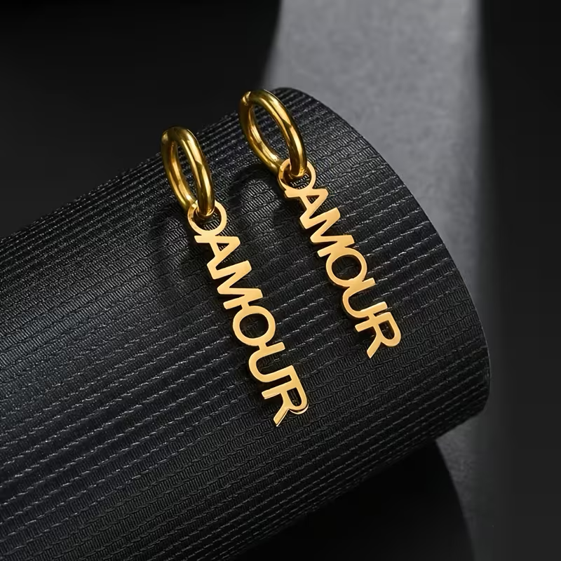 Hanging Earrings Stainless Steel 18k