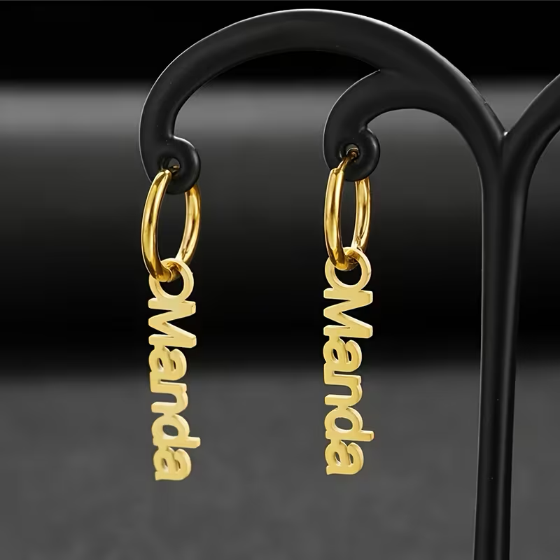 Hanging Earrings Stainless Steel 18k