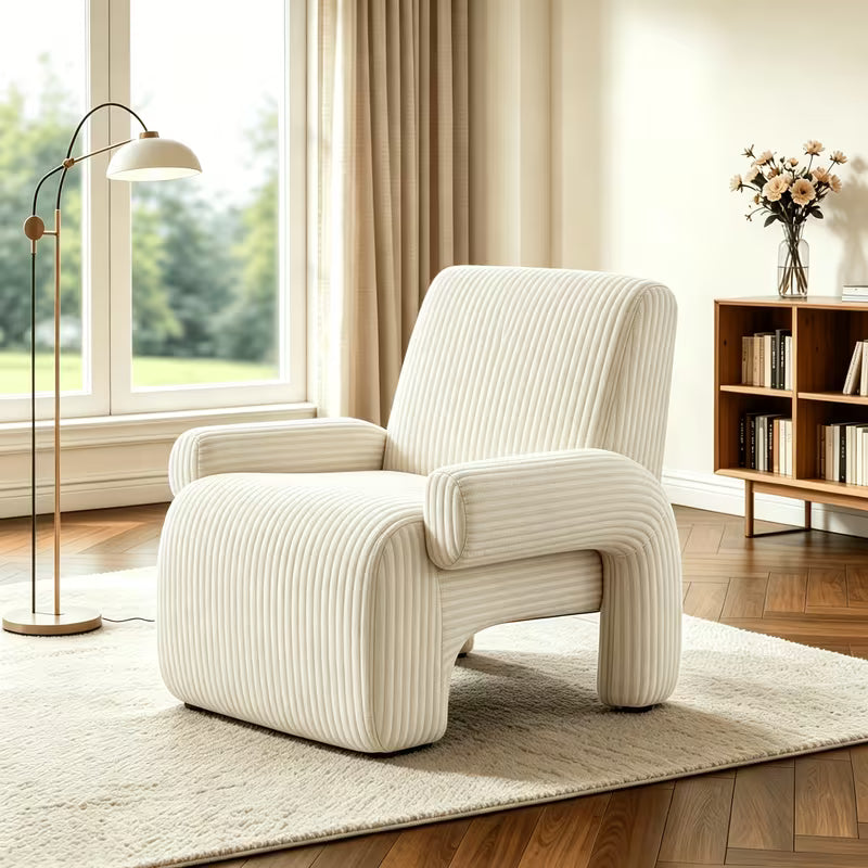 Corduroy Accent Chair