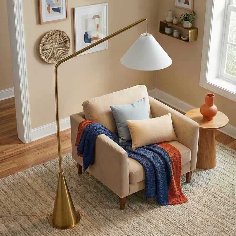 Nova Coned Floor Lamp with On/Off Switch
