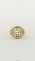 Custom-Engraved Gold Signet Ring