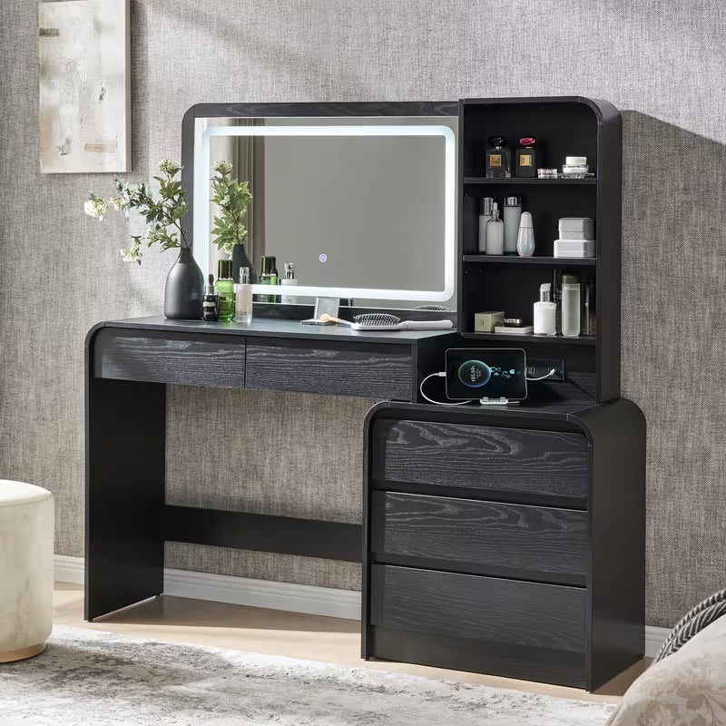 Makeup Vanity Desk with 5 Drawers
