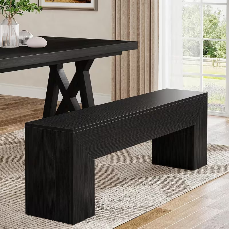 Dining Bench, Farmhouse Wooden Entryway Bench, Entry 47'