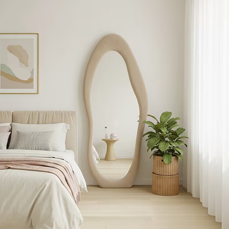 Fabric Wrapped Mirror