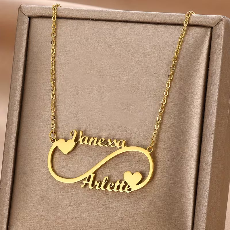 Personalized Double Name Necklace