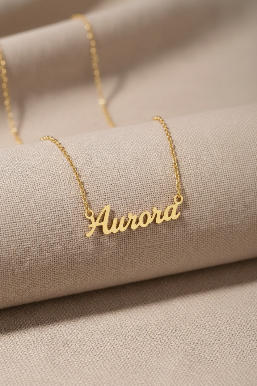 Custom Gold Name Necklace