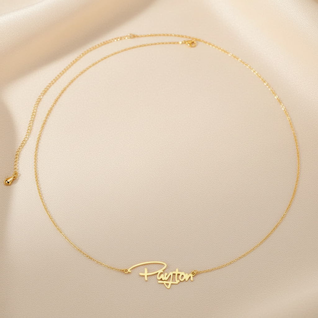Gold snake font