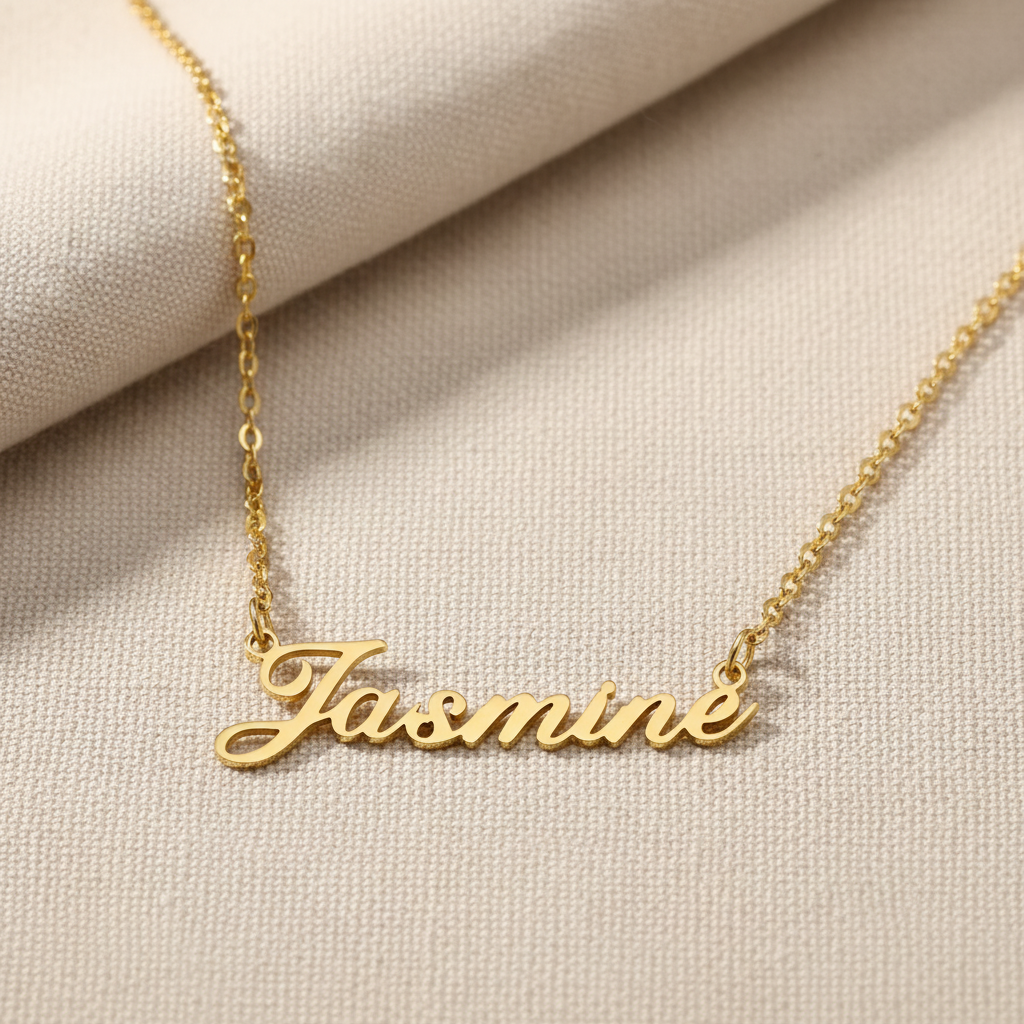 Custom Gold Name Necklace