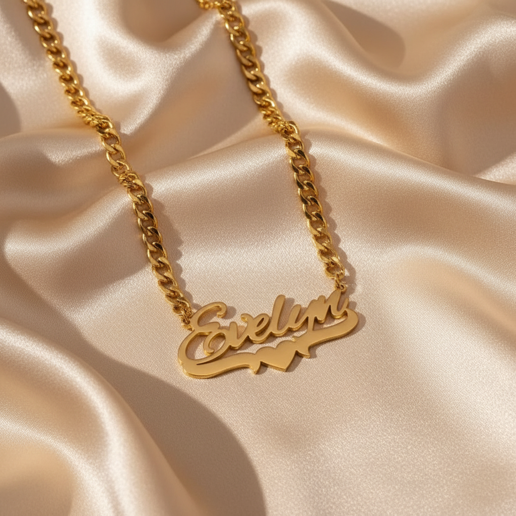 18K Necklace & Earring Set