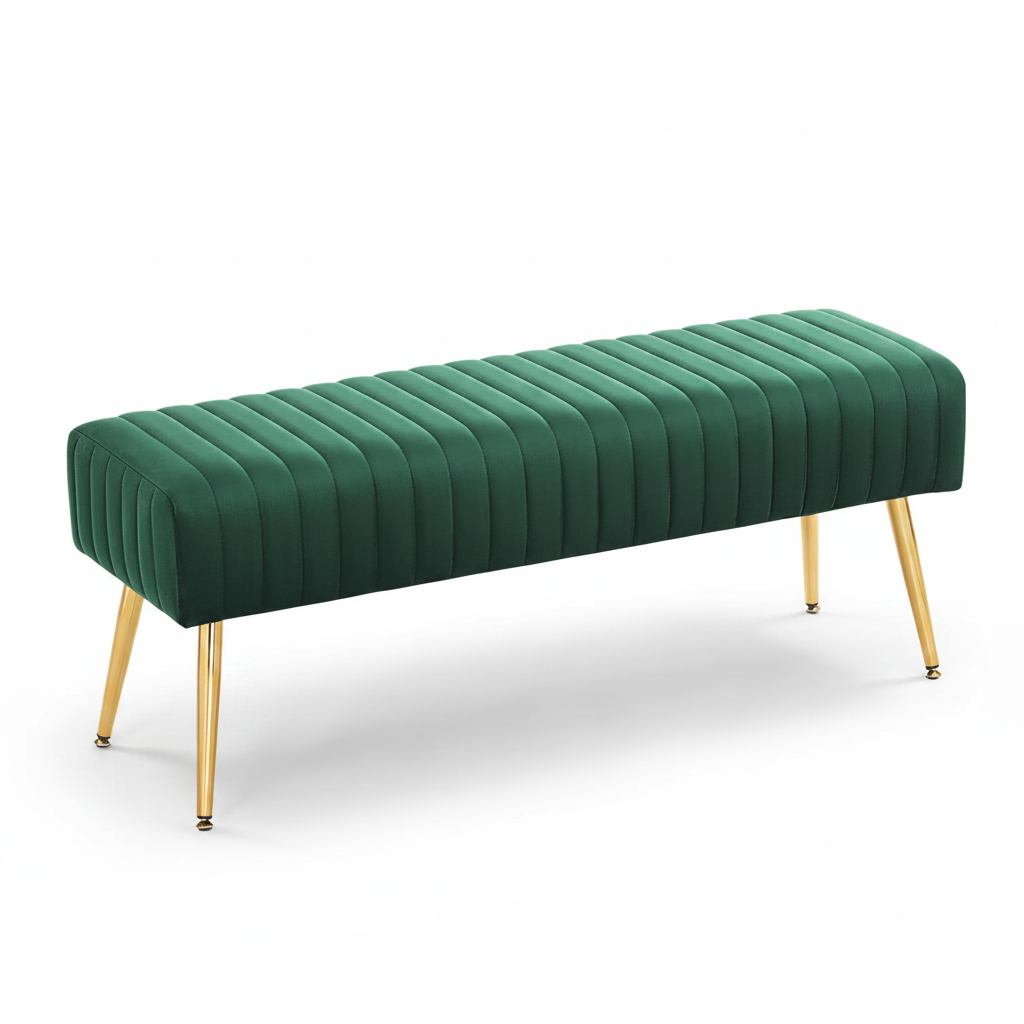 Modern Ottoman Lined Bench
